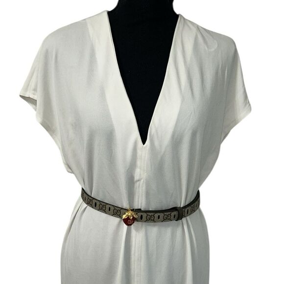 Zara Midi Off White Stretchy Dress(Size Medium) - Picture 5 of 8